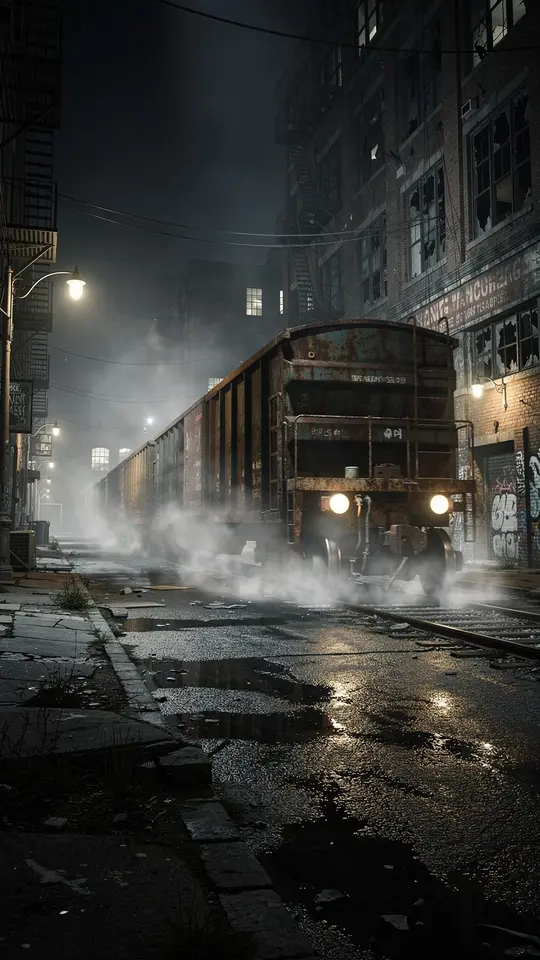 AI Video Creation: Haunted Midnight Train Story