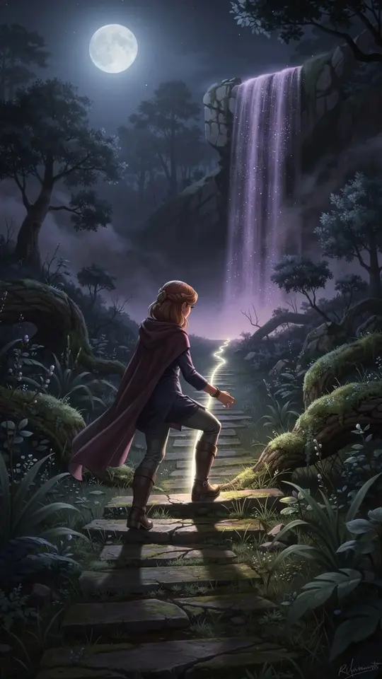 AI Video Creation: Magical Waterfall Adventure